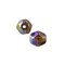 Czech Fire Polished Glass Round Beads 6mm Smoked Topaz AB (Package of 10)